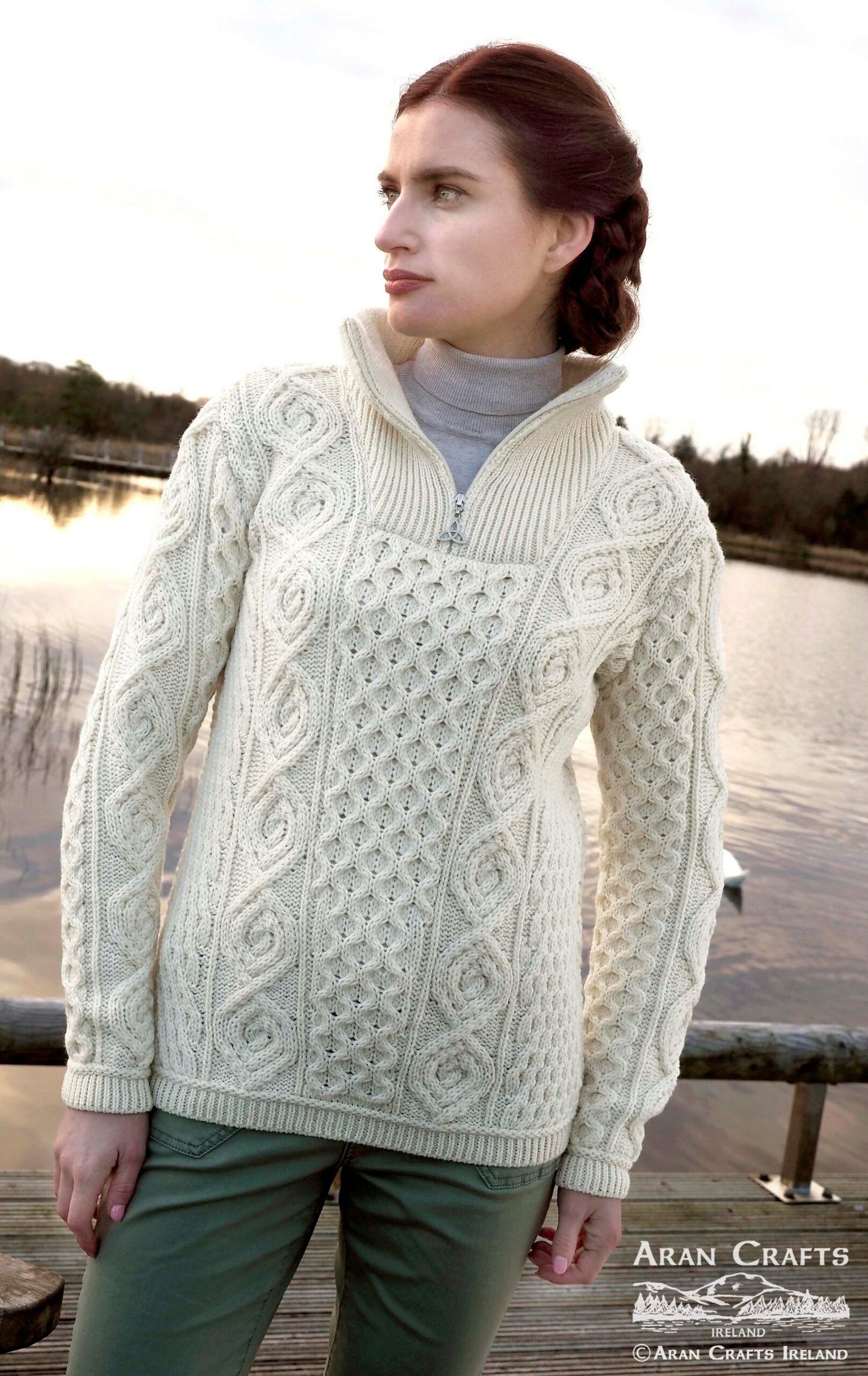 HEADFORD LUXURIOUS HALF ZIP SWEATER X5374