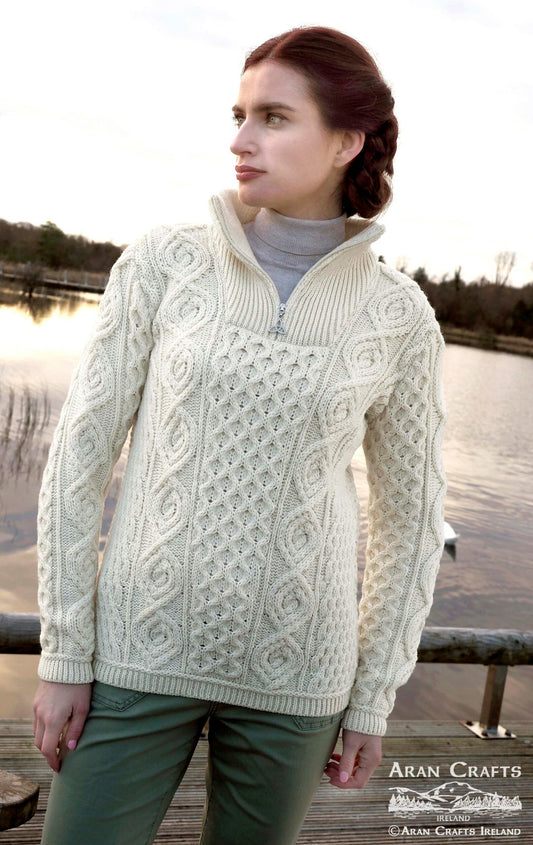 HEADFORD LUXURIOUS HALF ZIP SWEATER X5374